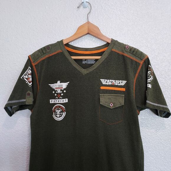 Vertical Sport Green Patriot's Shirt Size M - Picture 2 of 8